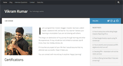 Desktop Screenshot of kumarvikram.com