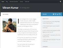 Tablet Screenshot of kumarvikram.com